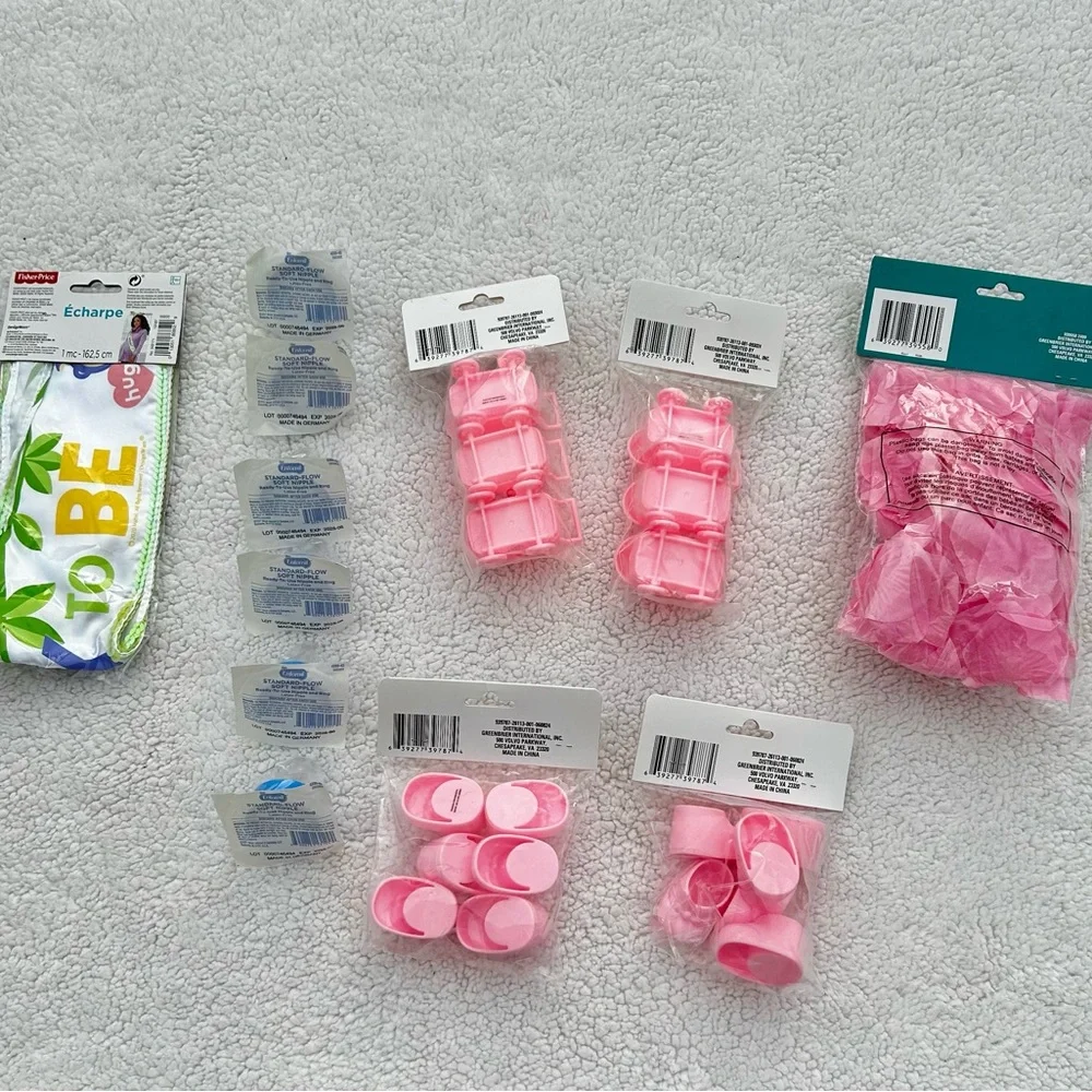 Baby Shower Gender Reveal Pink and Blue Party Decoration Set New!